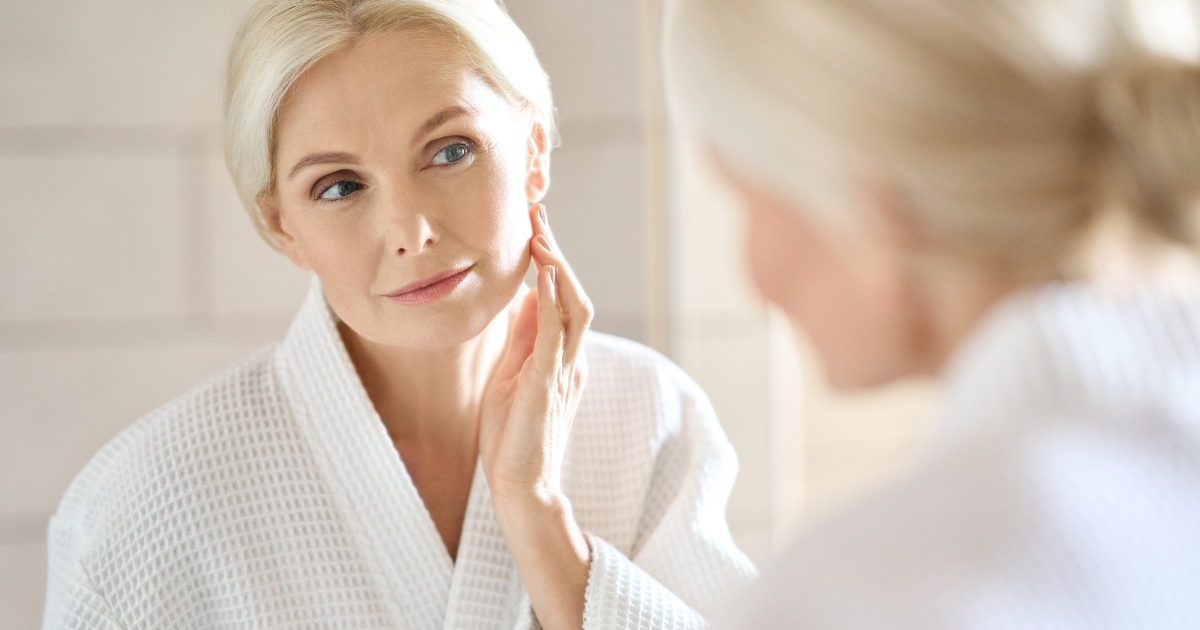 What is NAD IV Therapy and Should You Consider It? 6 imageofamiddle agedwomantouchingherskin