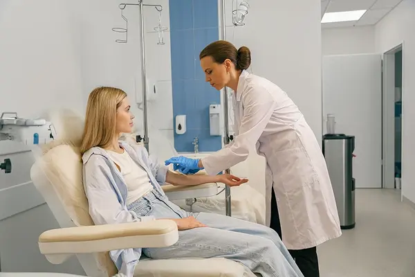 An image of a woman undergoing therapy