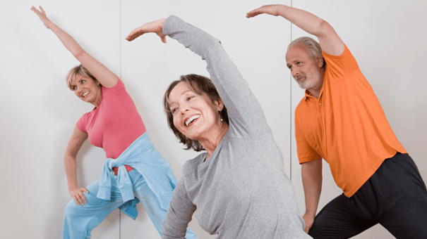7 Anti-Aging Exercises for Longevity (and One Workout to Avoid) 12 An image of women exercising.