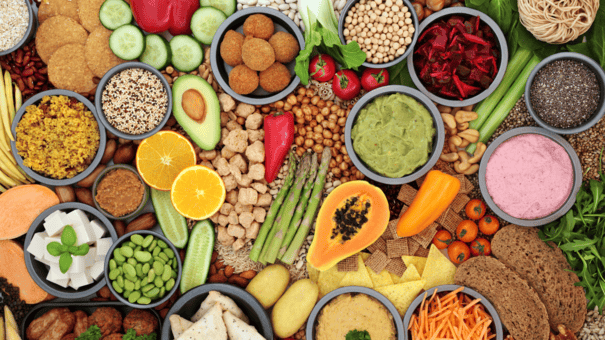 12 Diet and Lifestyle Secrets of Centenarians Who Live to 100 4 An image of a plant based foods