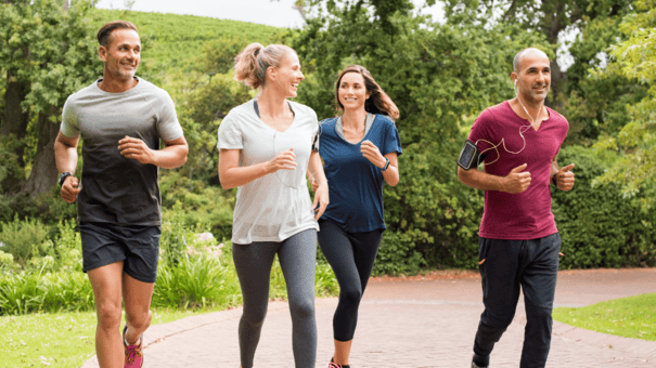 12 Diet and Lifestyle Secrets of Centenarians Who Live to 100 13 An image of matured men and women exercising to prevent health issues.