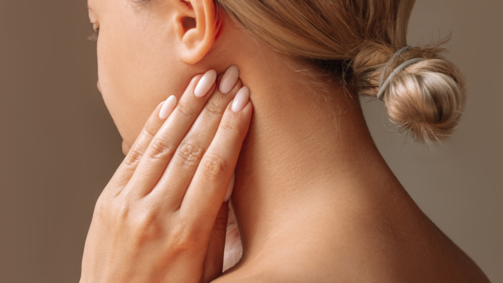 An image of a woman with inflamation