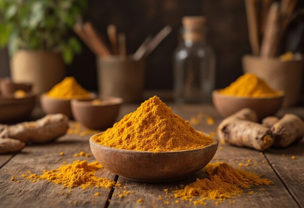 9 Libido-Boosting Foods and Supplements for Men and Women 5 A bowl turmeric root powder