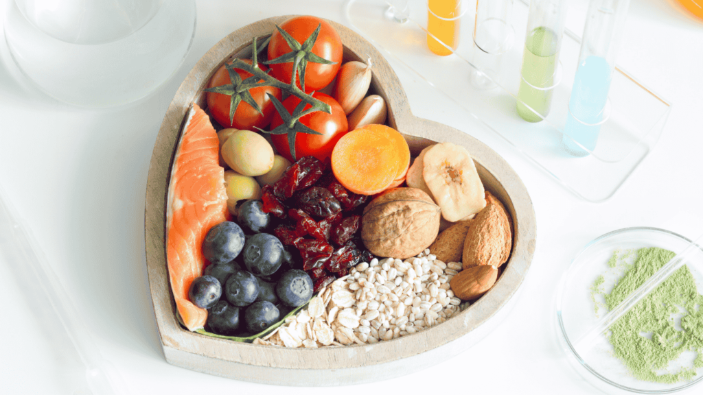 11 Natural Food Sources of NMN (Highest to Lowest) 6 An image of healthy foods in a heart-shaped bowl