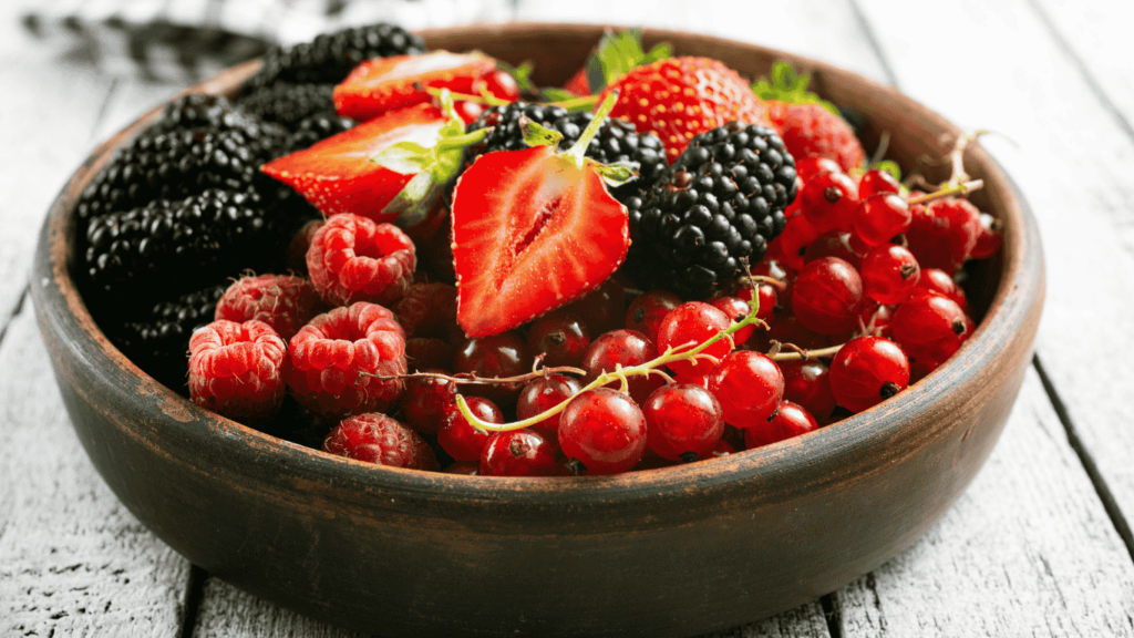 Top Flavonoid Foods and Supplements for Antioxidant Support 6 An image of a plate filled with berries