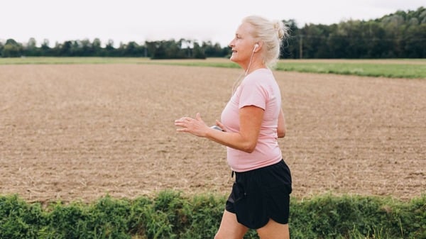 An image of a woman with healthy living
