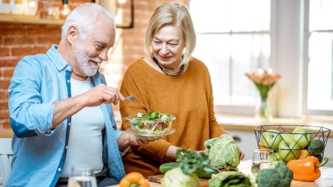 An image showing a healthy couple