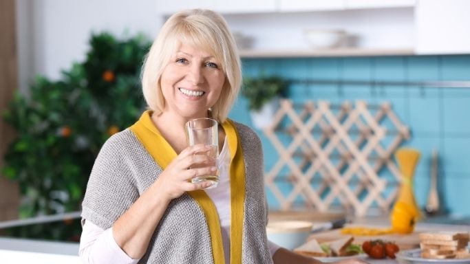 An image of a woman with a good health span 