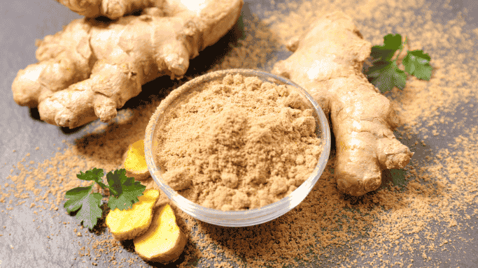 5 Anti-Inflammatory Health Benefits of Ginger Root 4 An image of ginger and ginger powder