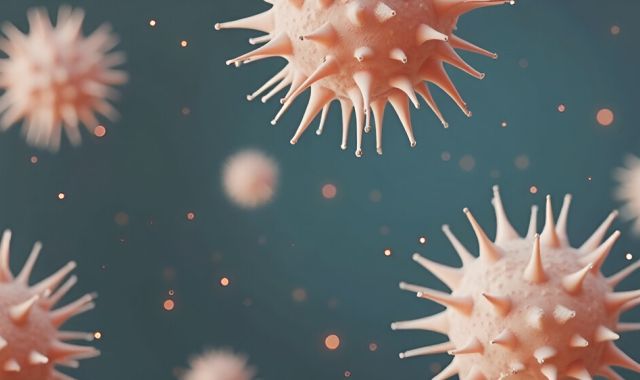 openart a few cell like particles with spiky protein structures floating against a 1 ceed1a99
