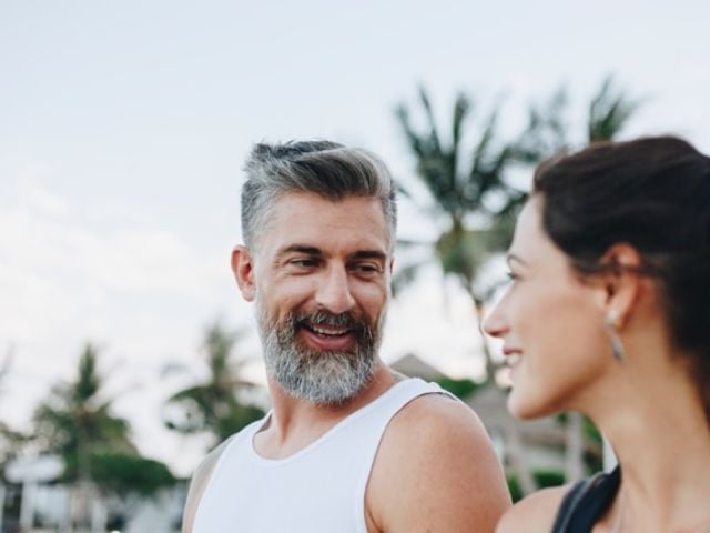 Best NAD Supplement in 2025: What to Know Before You Buy 5 A middle-aged man with healthy cholesterol levels smiles at his partner.