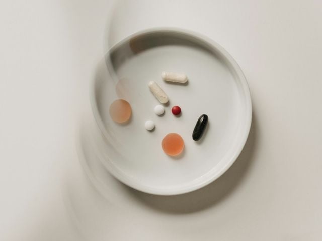 Mitochondrial health supplements on display