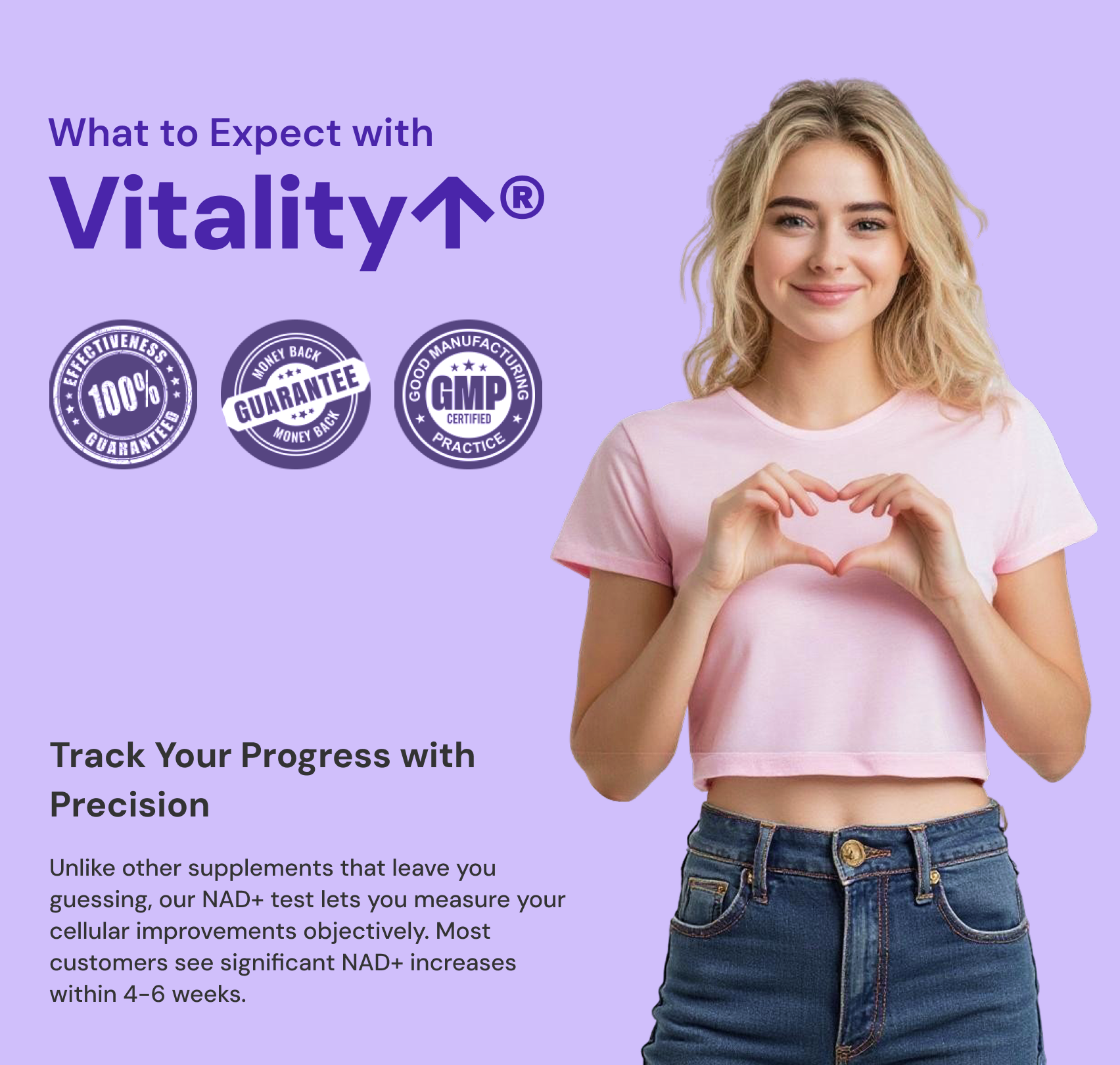 Vitality ↑® NAD+ Booster Powder 40 What to except with Vitality bf0b1550