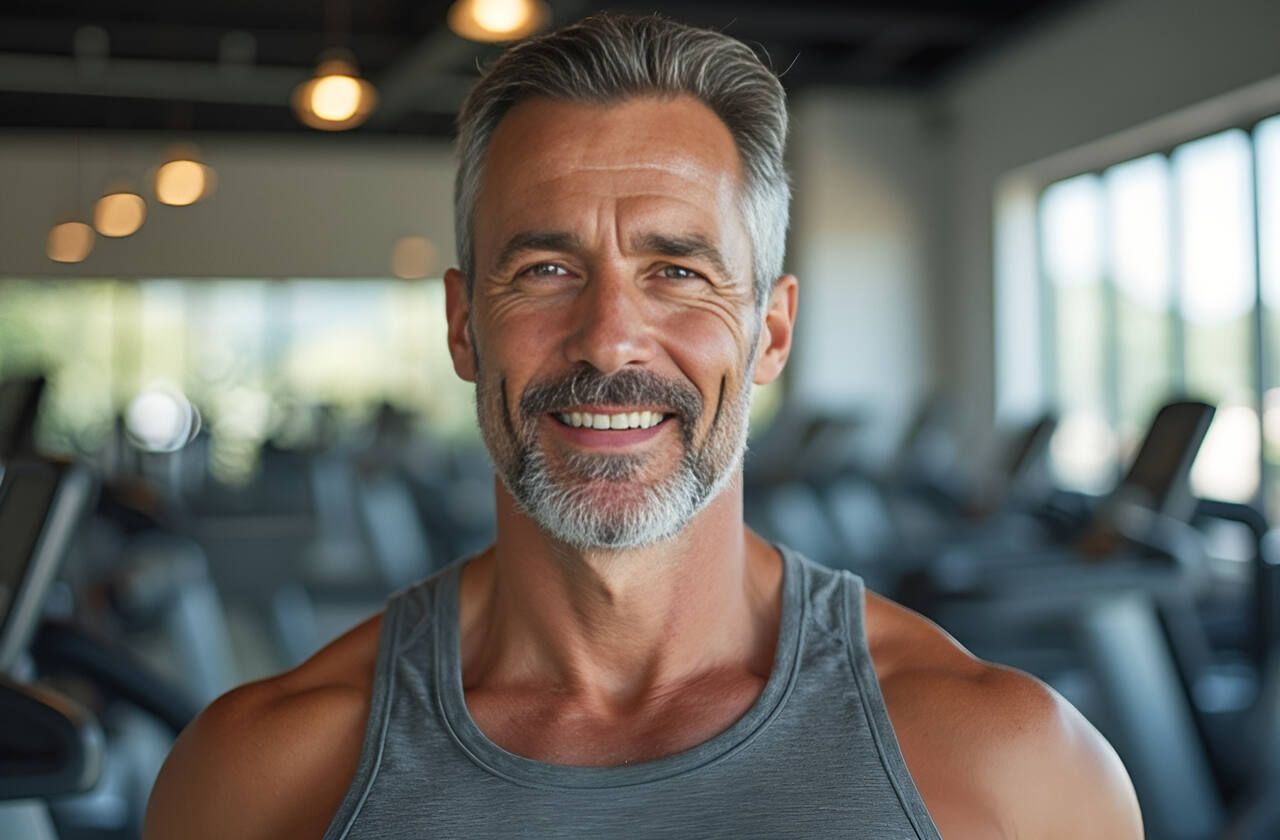 A healthy middle-aged man with good testosterone levels