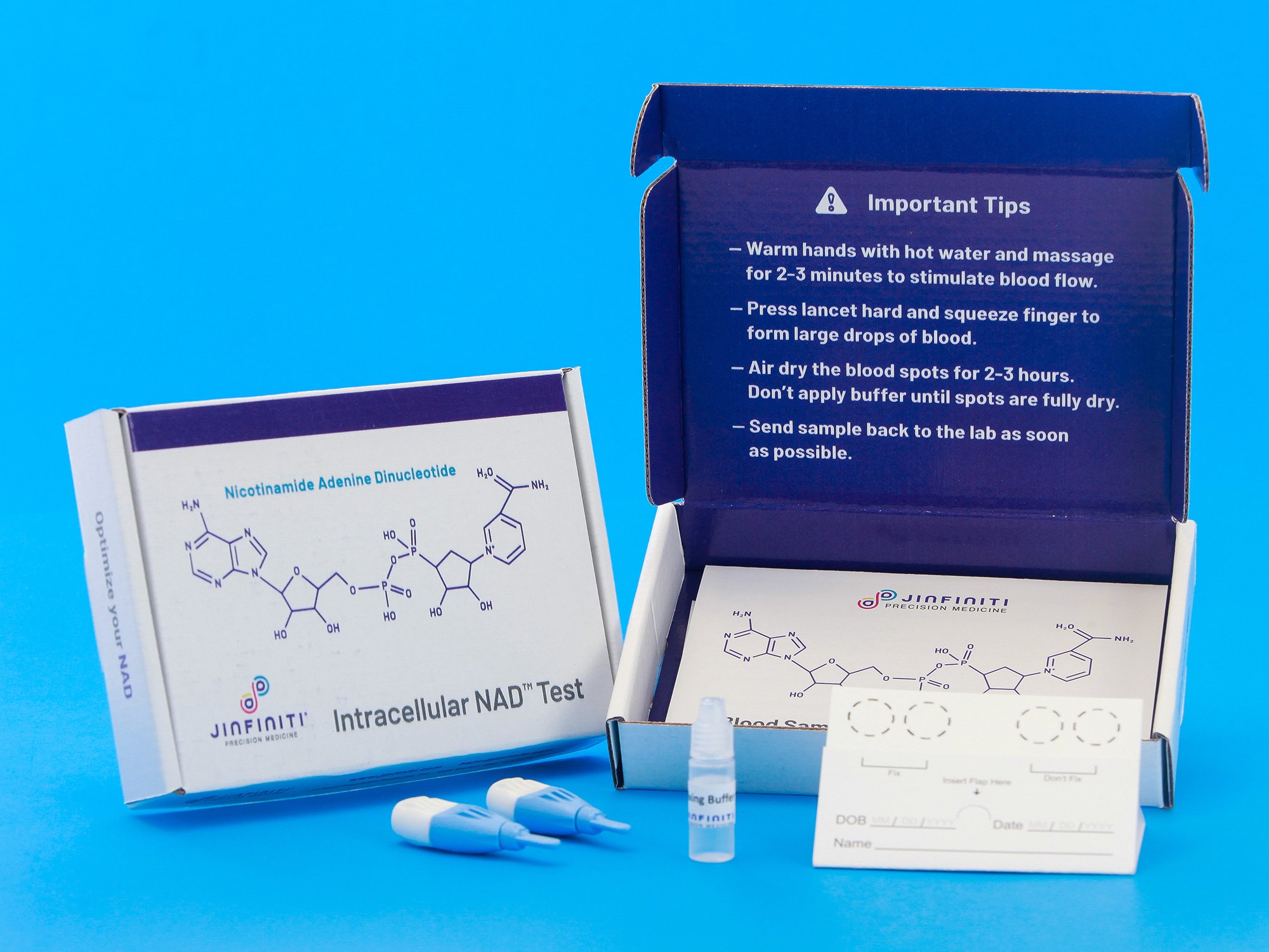 Instruction video for Intracellular NAD® test with dried blood spots