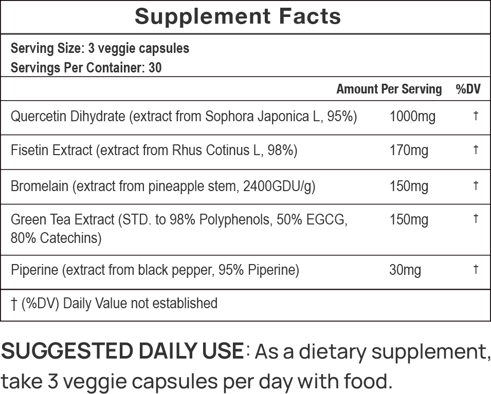 senoaid supplement label
