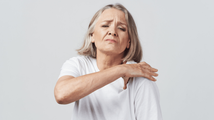 An image of a woman with joint pain