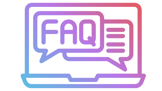 A graphic illustration of "FAQ" which mean frequently asked questions