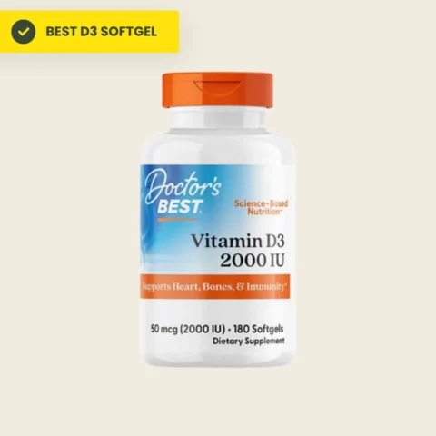 Best Softgel Without K2: Doctor's Best Vitamin D3