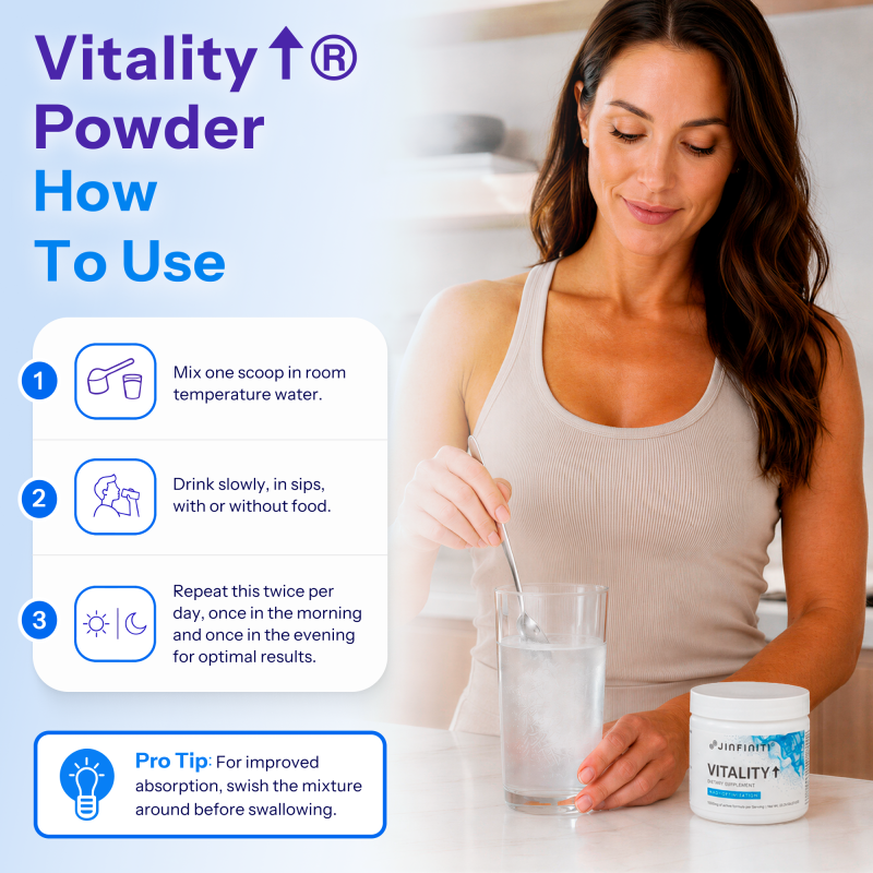 Vitality ↑® NAD+ Booster Powder 5 VB powder image 4