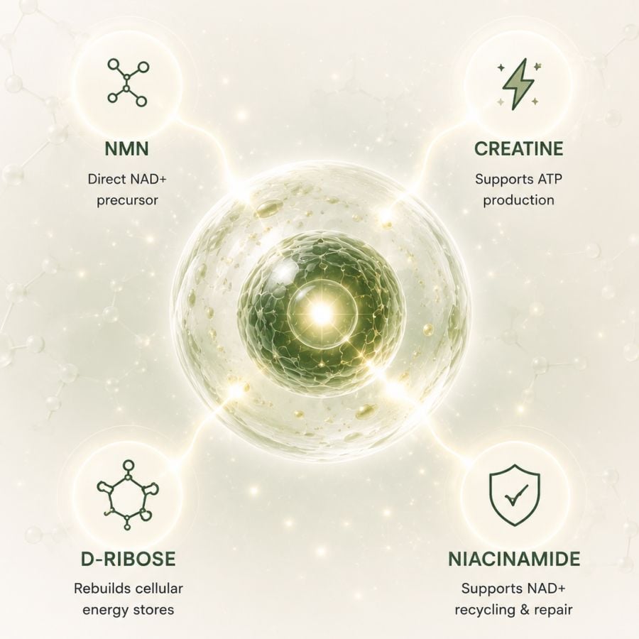 Vitality ↑® NAD+ Booster Powder 31 NAD Level Changes Timeline