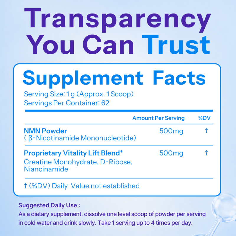 Vitality ↑® NAD+ Booster Powder 7 VB powder images 5